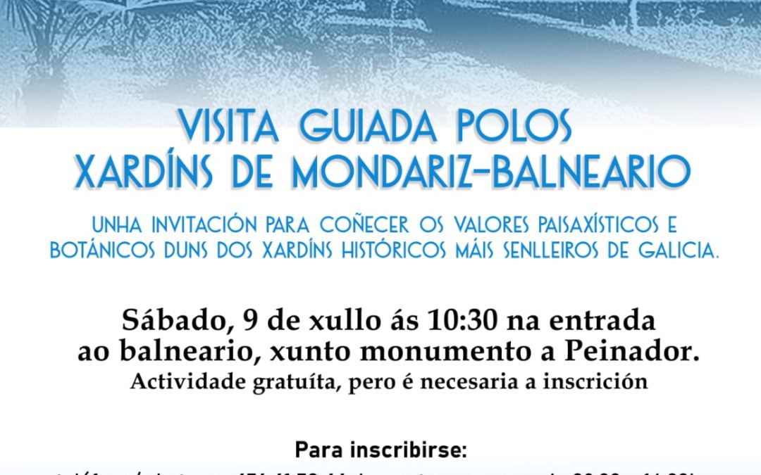 Visita guiada especial: Xardíns Históricos de Mondariz Balneario